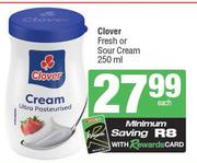Clover Fresh Or Sour Cream-250ml Each