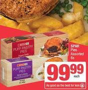 Spar Pies Assorted-6s Pack