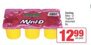 Darling Mini-D Yoghurt Assorted-6 Per Pack