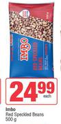 Imbo Red Speckles Beans-500g