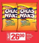 Willards Cheas Naks Assorted-For 2 x 135g