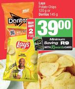 Lays Potato Chips 120g Or Doritos 145g-For Any 2