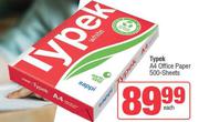Typek A4 Office Paper 500 Sheets-Each