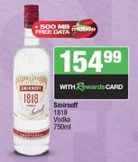 Smirnoff 1818 Vodka-750ml