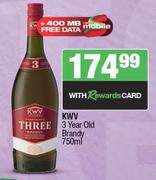 KWV 3 Year Old Brandy-750ml
