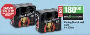 Carling Black Label Cans-For 2 x 6 x 500ml