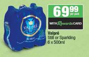 Valpre Still Or Sparkling-6 x 500ml Per Pack