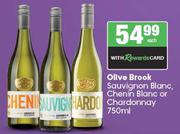 Olive Brook Sauvignon Blanc, Chenin Blanc Or Chardonnay-750ml Each