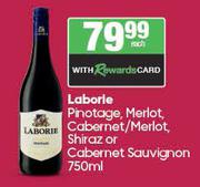 Laborie Pinotage, Merlot, Cabernet/Merlot, Shiraz Or Cabernet Sauvignon-750ml Each