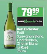Ken Forrester Petit Sauvignon Blanc,Chardonnay,Chenin Blanc Or Rose-750ml Each