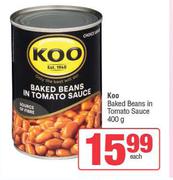 Koo Baked Beans In Tomato Sauce-400g