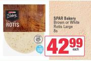 Spar Bakery Brown Or White Rotis Large-8s