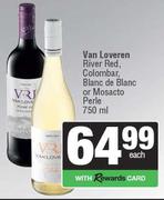 Van Loveren River Red,Colombar Blanc De Blanc Or Moscato Perle-750ml