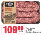Your Butcher By Spar Rooiberg Boerewors-Per Kg