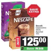 Nescafe Cappuccino Sticks Assorted-For 2 x 10's