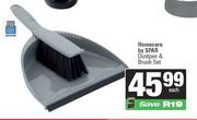 Homecare By Spar Dustpan & Brush Set