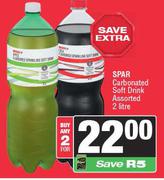Spar Carbonated Soft Drink Assorted-For 2 x 2L