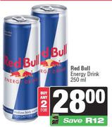 Red Bull Energy Drink-For 2 x 250ml