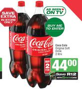 Coca-Cola Original Soft Drink-For 2 x 2Ltr