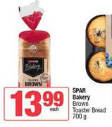 Spar Bakery Brown Toaster Bread-700g