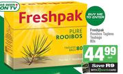 Freshpak Rooibos Tagless Teabags-80s Pack