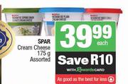 Spar Cream Cheese Assorted-175g 