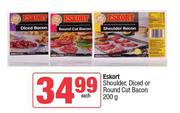 Eskort Shoulder, Diced Or Round Cut Bacon-200g Each