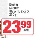 Nestle Nestum (Stage 1,2 Or 3)-200g Each