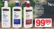 Neutrogena Intense Repair Body Lotion, Deep Moisture Fast Absorbing Body Lotion-400ml Each