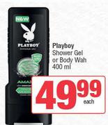 Playboy Shower Gel Or Body Wash-400ml Each