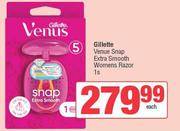 Gillette Venus Snap Extra Smooth Womens Razor-Each