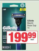 Gillette Mach3 Razor 2 Up-Each