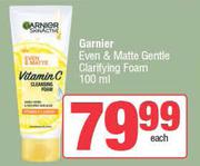 Garnier Even & Matte Gentle Clarifying Foam-100ml