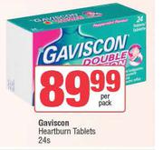 Gaviscon Heartburn Tablets-24s Per Pack