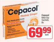 Cepacol Med Sip Sachets-8s Each