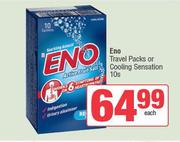 Eno Travel Packs Or Cooling Sensation-10s Each