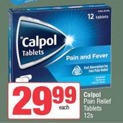 Calpol Pain Relief Tablets-12s Each