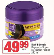 Dark & Lovely Regular Or Super Fat Protein Relaxer-250ml Each
