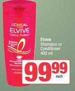 L'Oreal Elvive Shampoo Or Conditioner-400ml Each