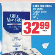 Little Munchkins By Spar Cotton Wool Puffs-80g Each