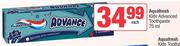 Aquafresh Kids Advanced Toothpaste-75ml Each