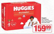 Huggies Dry Comfort Value Pack Diapera Assorted Sizes-Per Pack