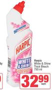 Harpic White & Shine Thick Bleach-750ml Each