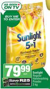 Sunlight Regular Handwashing Powder-3Kg Each