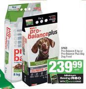 Spar Pro Balance 8Kg Or Pro Balance Plus 6Kg Dog Food-Each