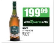 KWV 5 Year Old Brandy-750ml