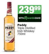 Paddy Triple Distilled Irish Whisky-750ml