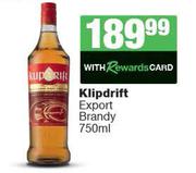 Klipdrift Export Brandy-750ml 