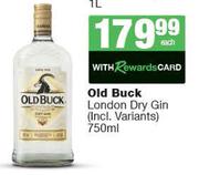 Old Buck London Dry Gin-750ml