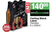 Carling Black Label Handies-For 2 x 6 x 330ml